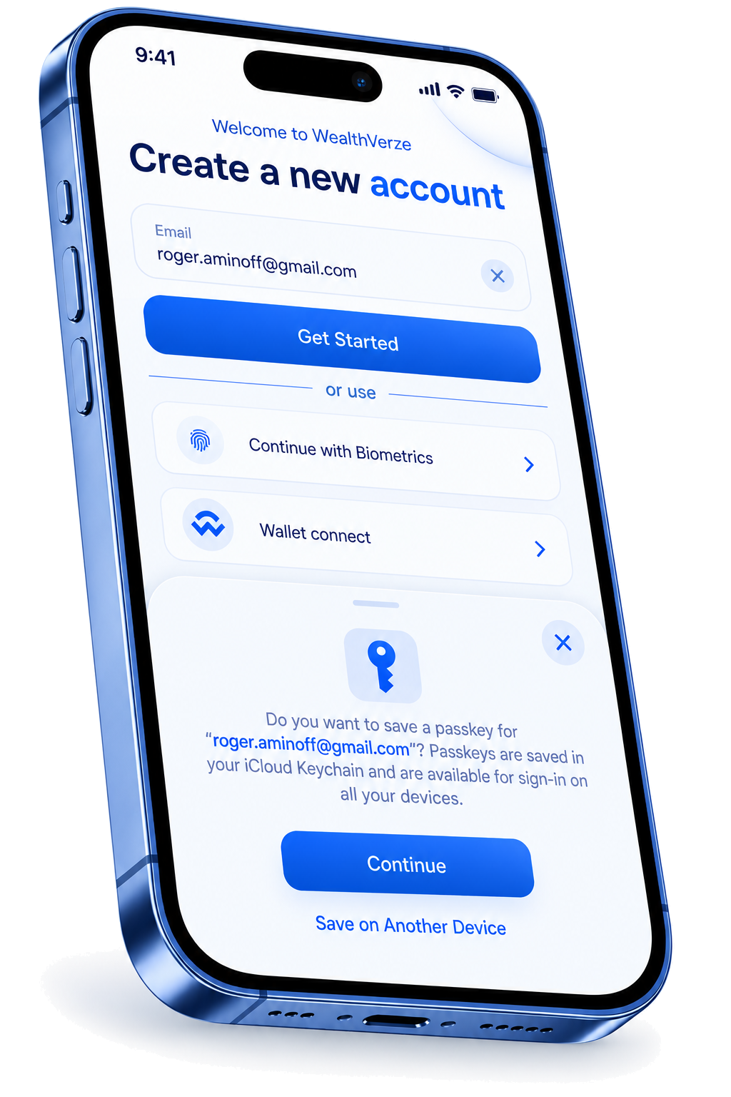 WealthVerze onboarding — connecting your accounts